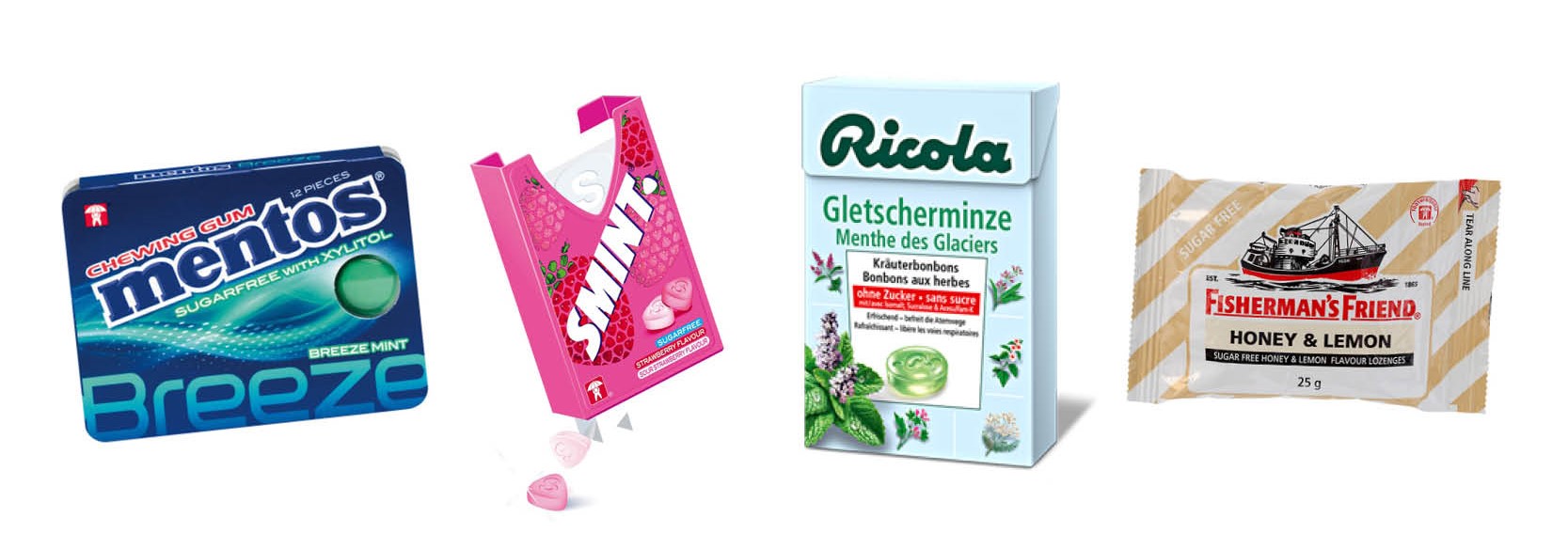 Chewing-gum sans sucre pure fresh goût citrus , Mentos ( 50